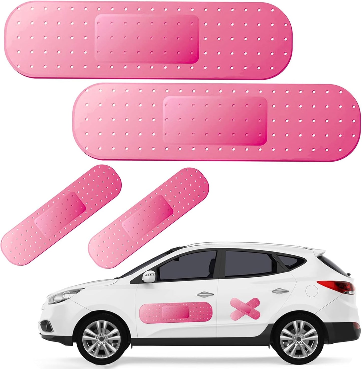 Funny car band aid stickers 4 piece — view 2