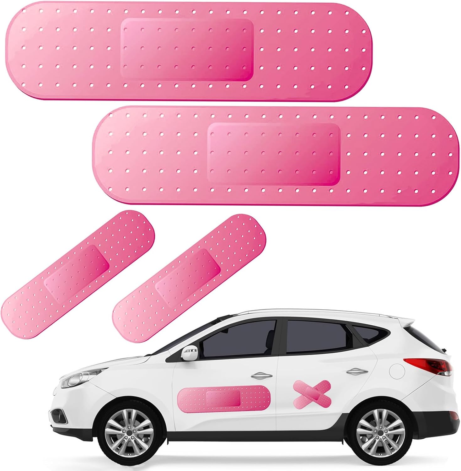 Funny car band aid stickers 4 piece — view 2