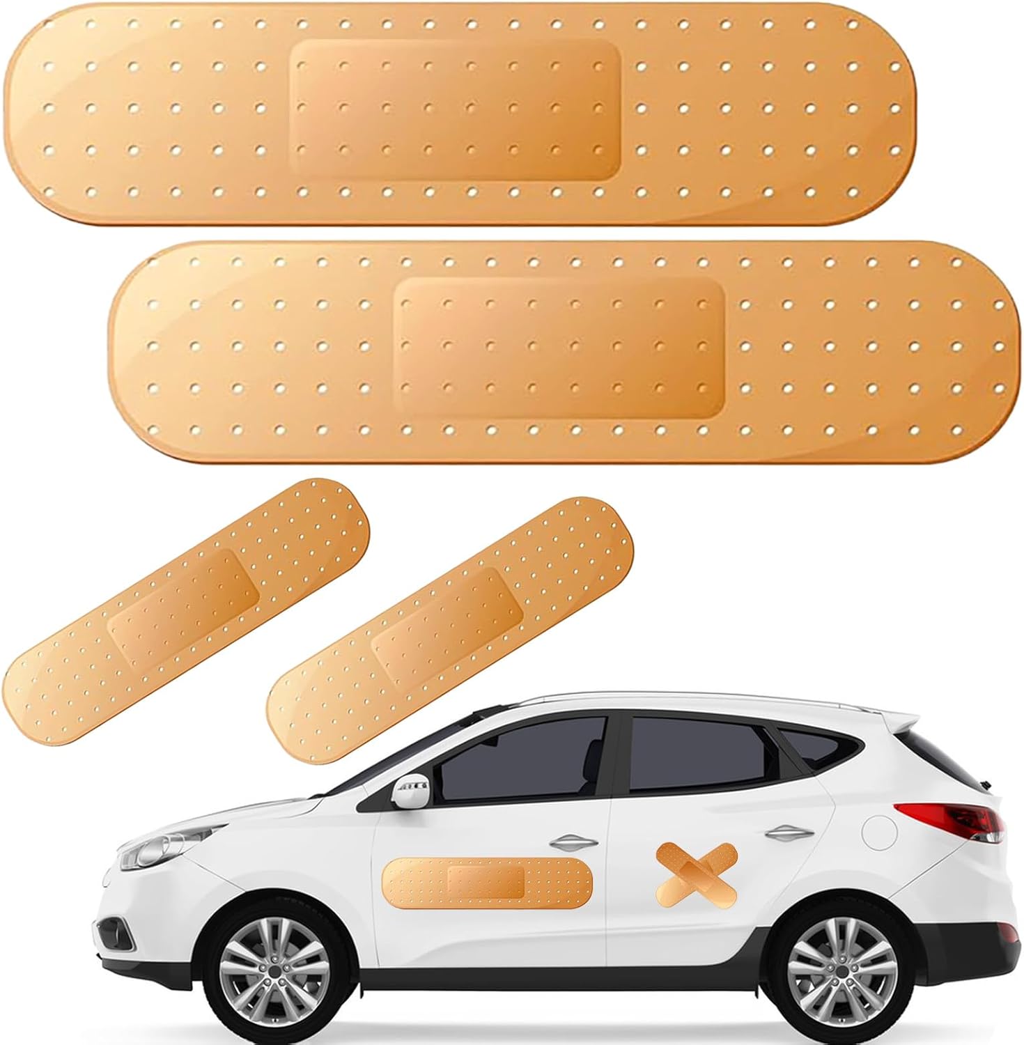Giant band aid car stickers 4 piece — view 2