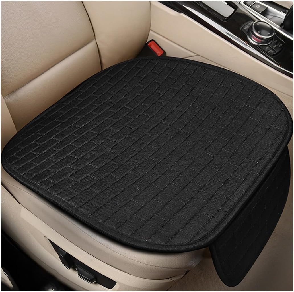 Linen car seat cover — view 2