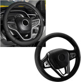 Leather steering wheel cover 15 inch — view 2