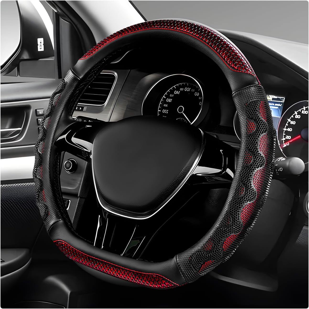 Honeycomb steering wheel cover — view 2