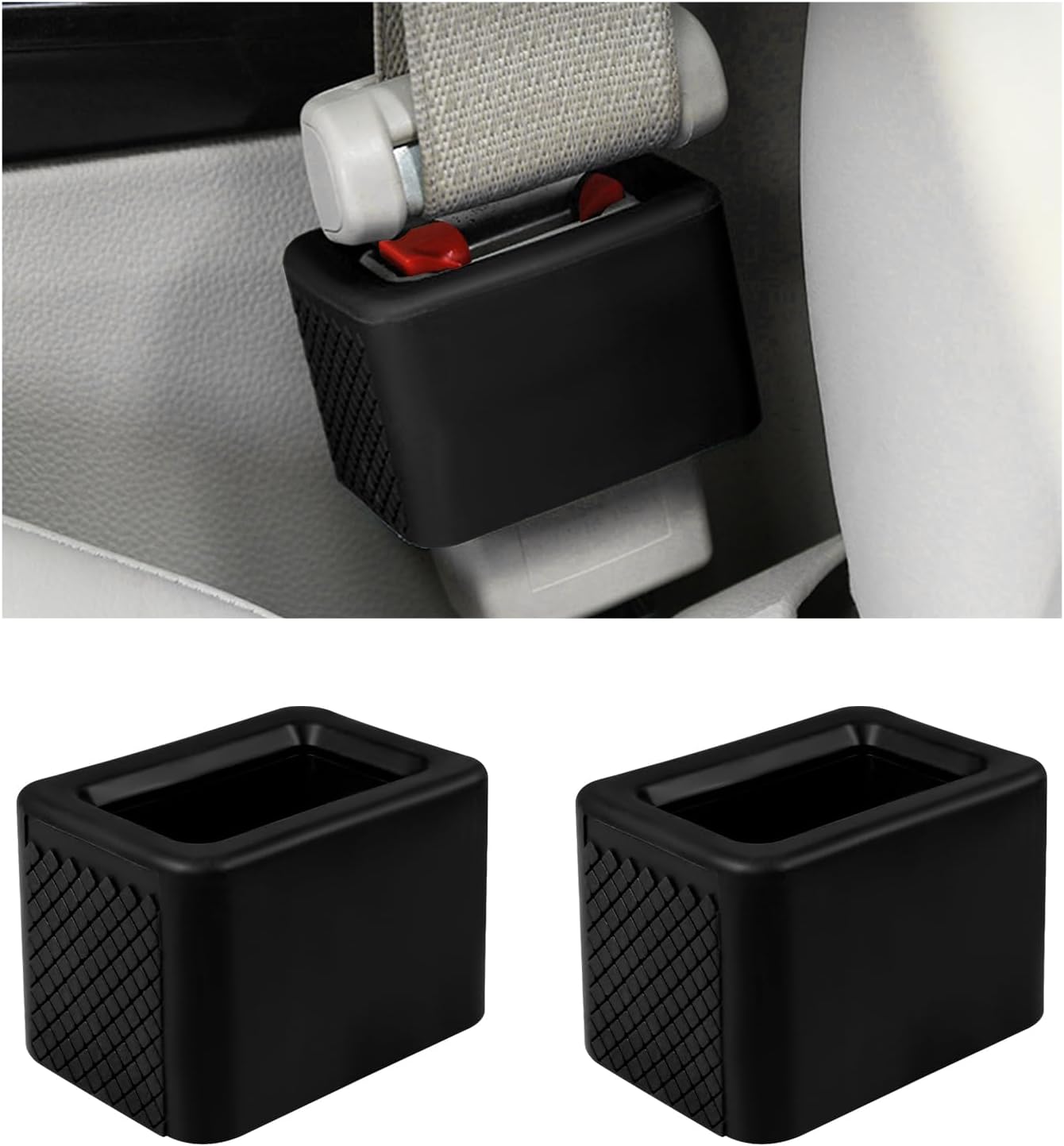 Seat belt buckle holder — view 2