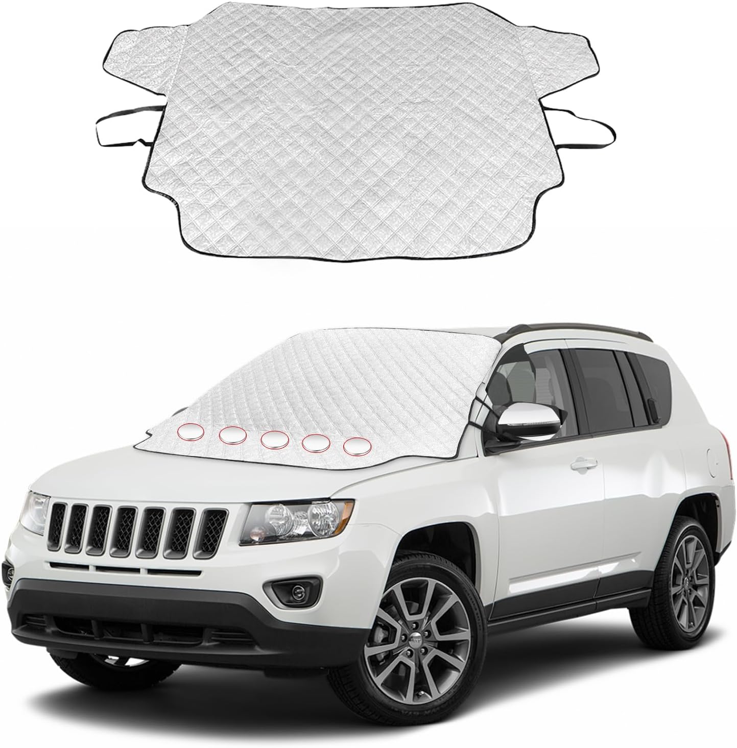 Car windshield snow cover — view 2