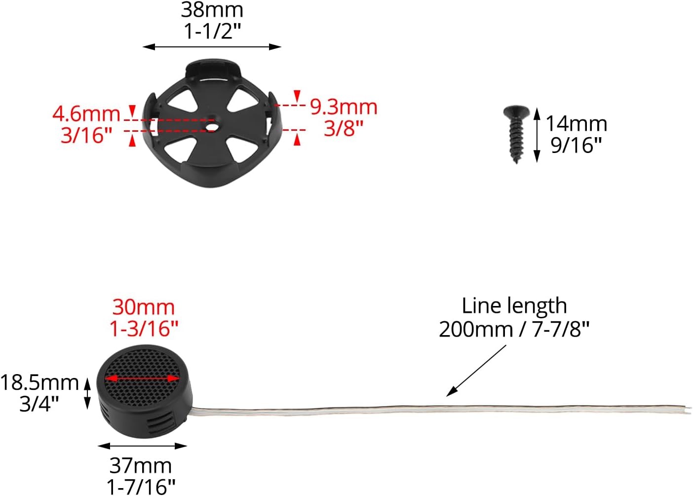 2 pairs neodymium silk dome tweeters — view 7