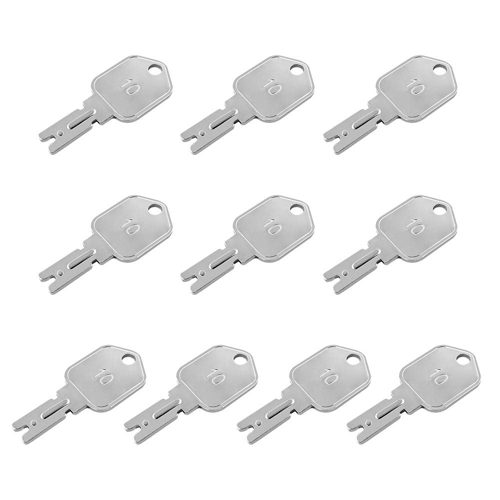 10 pack 166 forklift ignition keys — view 2
