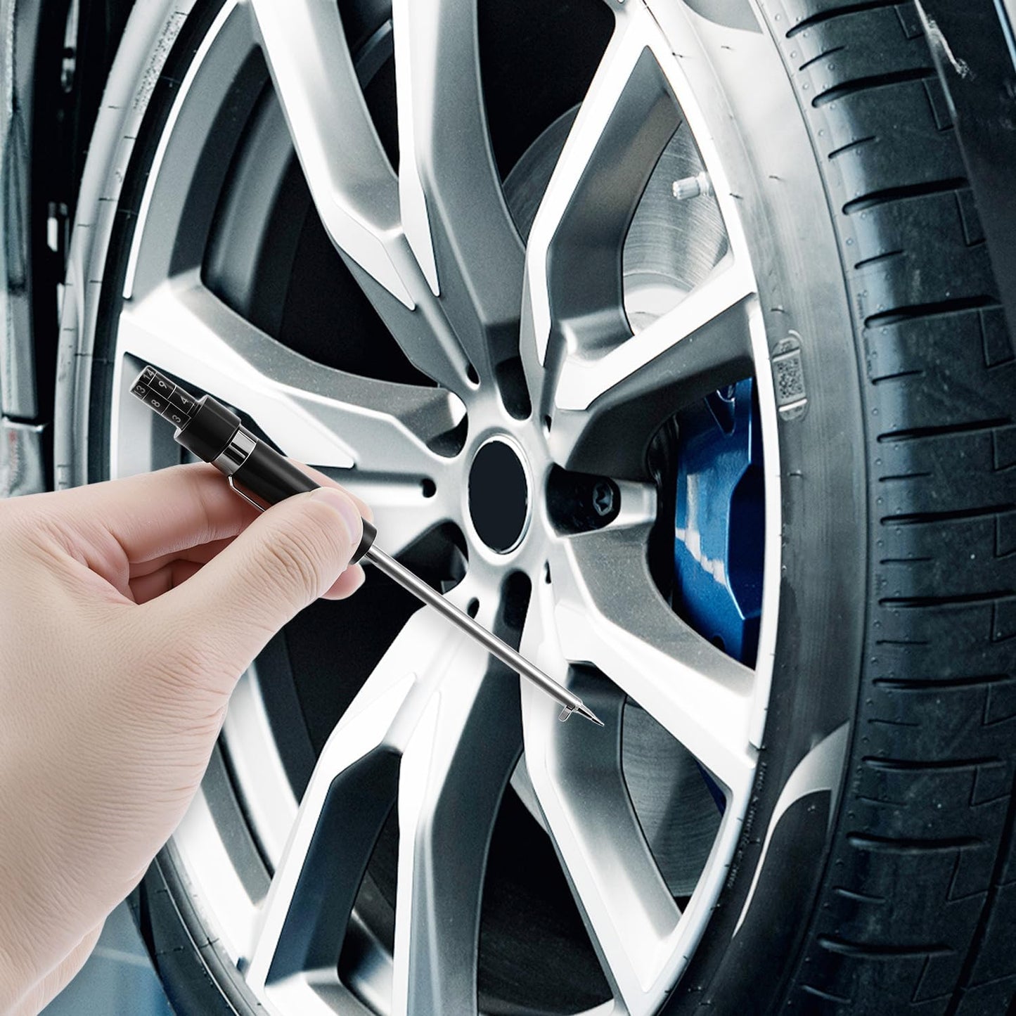 Tyre tread and brake pad gauge set — view 8