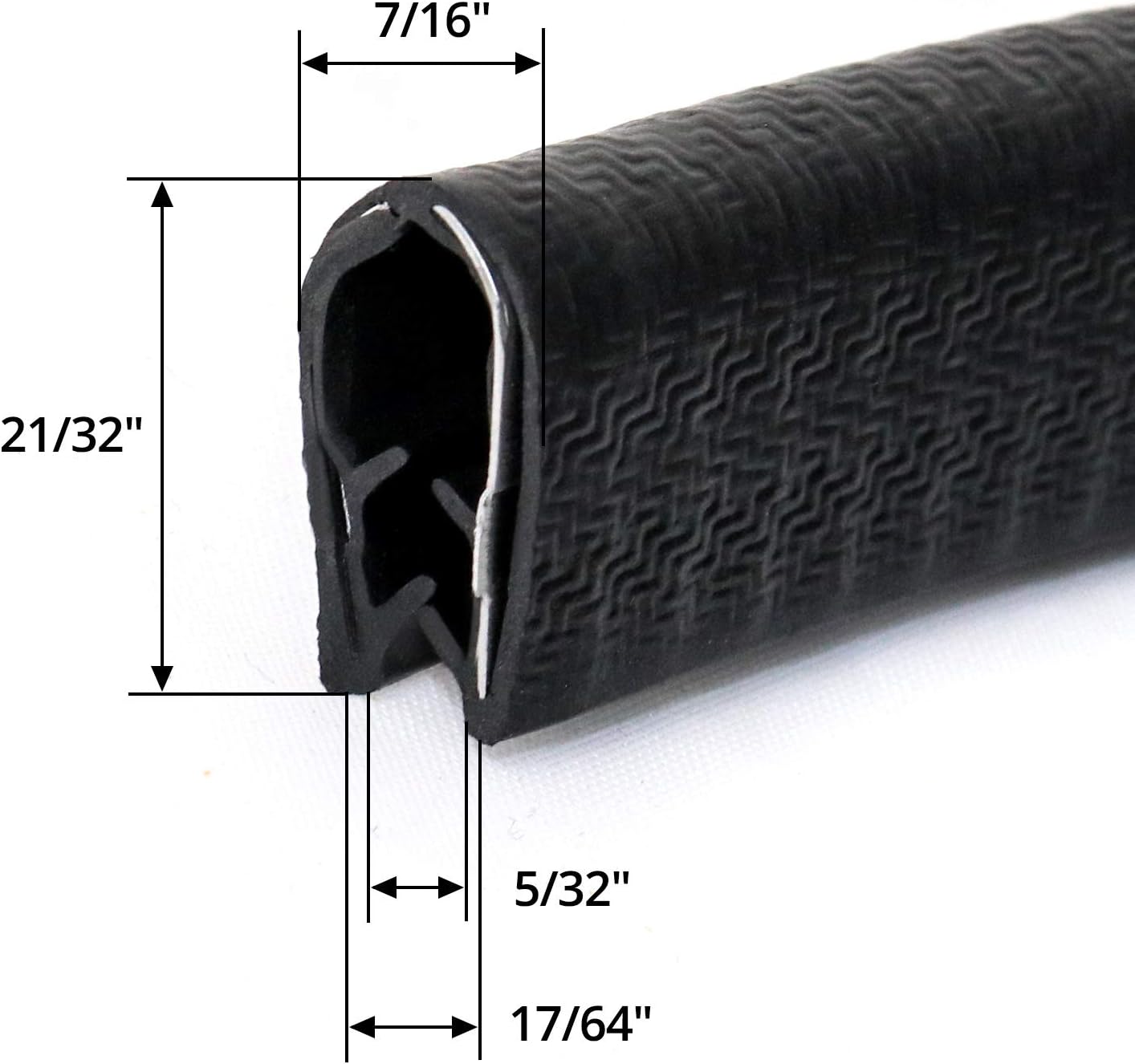 10 feet U-shape car door edge trim — view 6