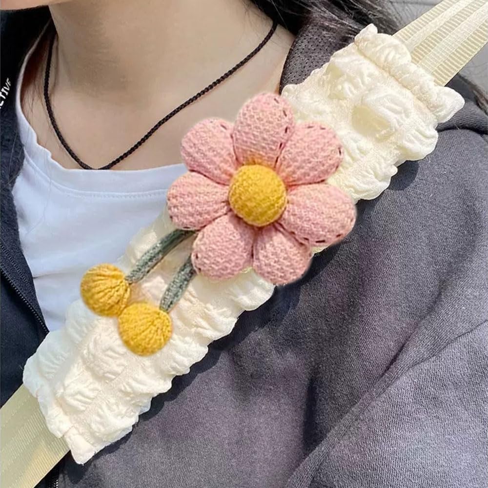 2 pack floral car seat belt pads — view 4