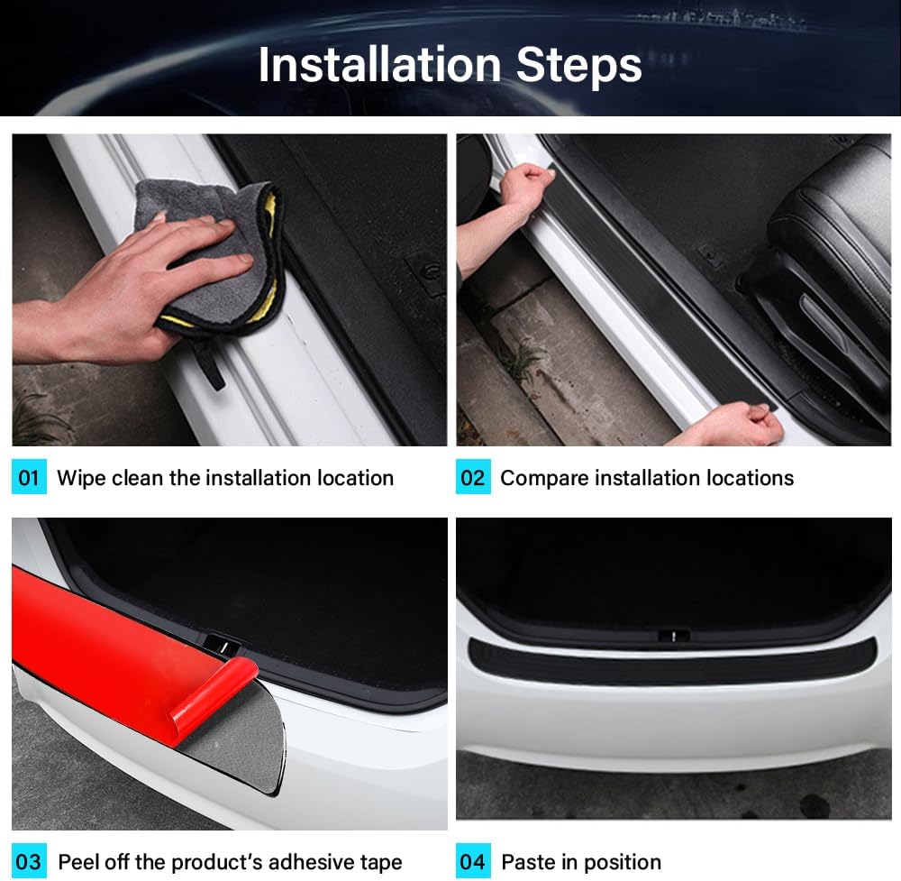 35.4 inch rear bumper protector cover — view 5