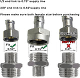 RV brass faucet adapter 4-pack — view 3
