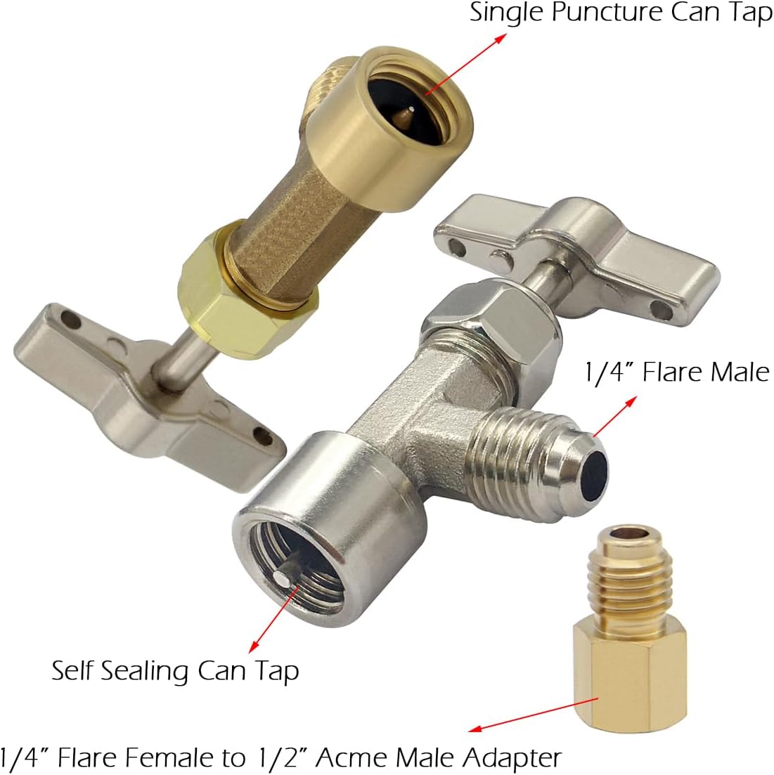 R134a can tap valve adapter — view 3