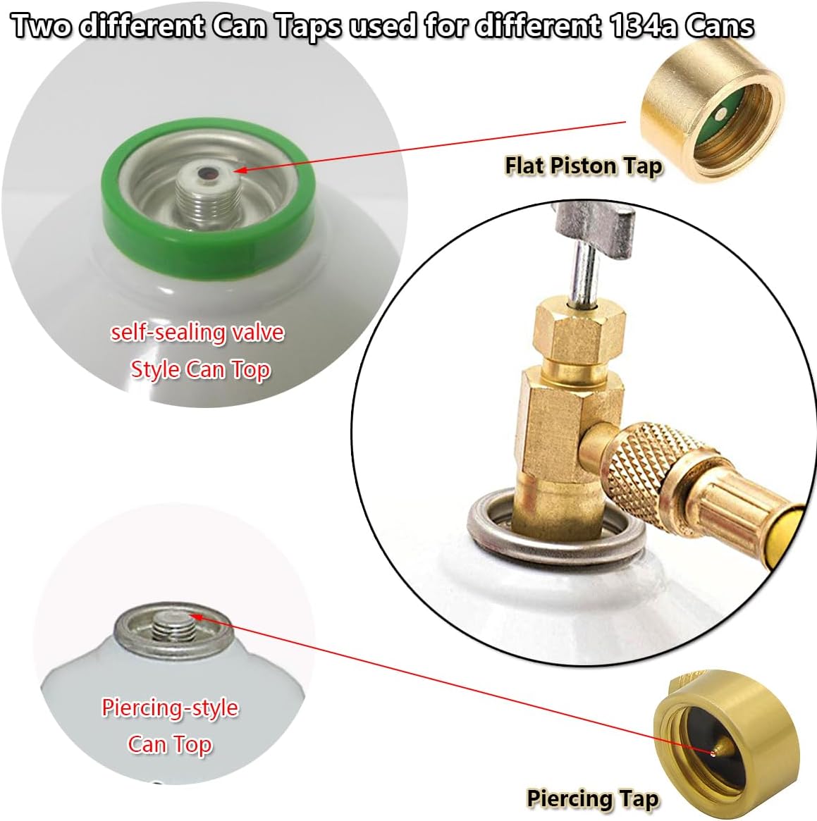 R134a can tap valve adapter — view 4