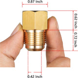 2 pcs brass flare adapter 3/8 to 1/2 — view 4