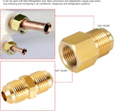 2 pcs brass flare adapter 3/8 to 1/2 — view 5