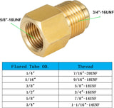 2 pcs brass flare adapter 3/8 to 1/2 — view 6