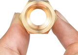 2 pcs brass flare adapter 3/8 to 1/2 — view 8