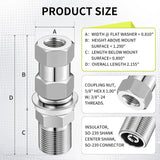 CB radio antenna SO-239 stud mount — view 3