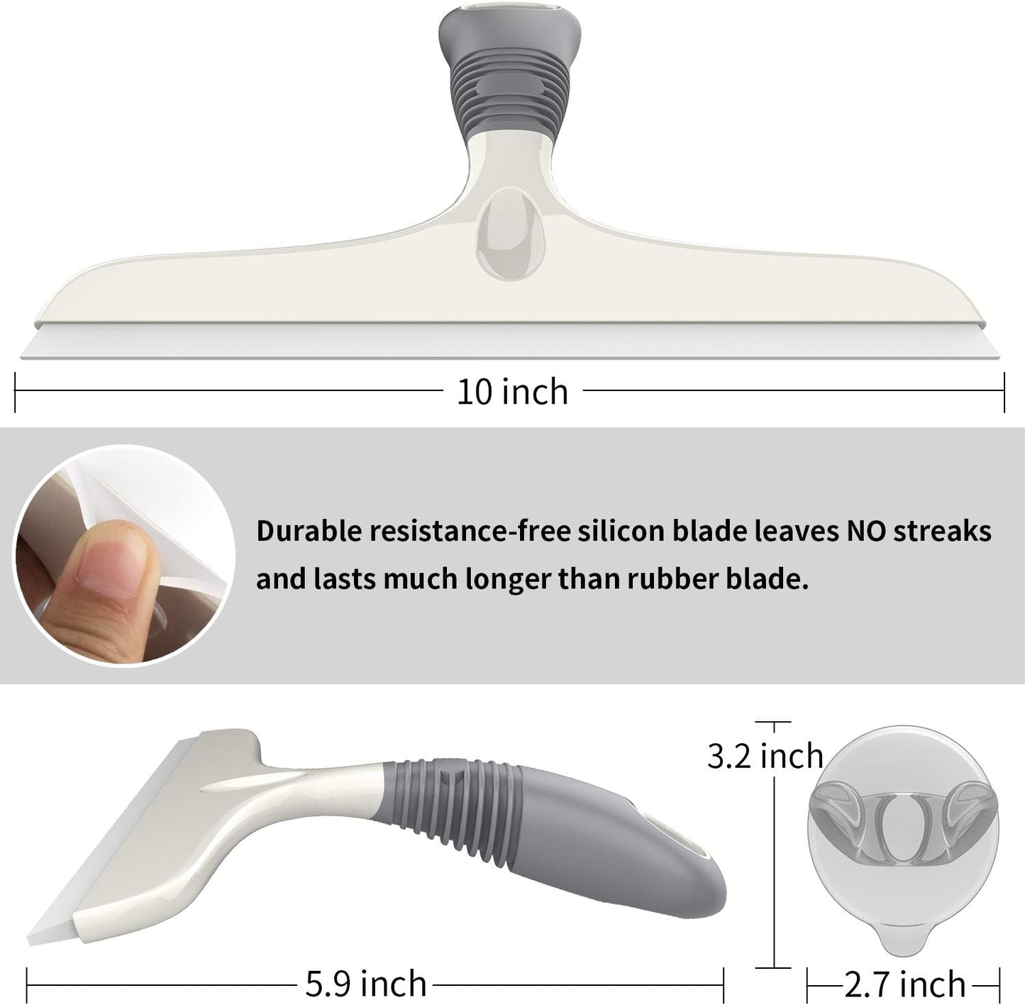 10 inch multi-purpose silicone squeegee — view 7
