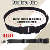 2 pack nylon tie down straps — view 3