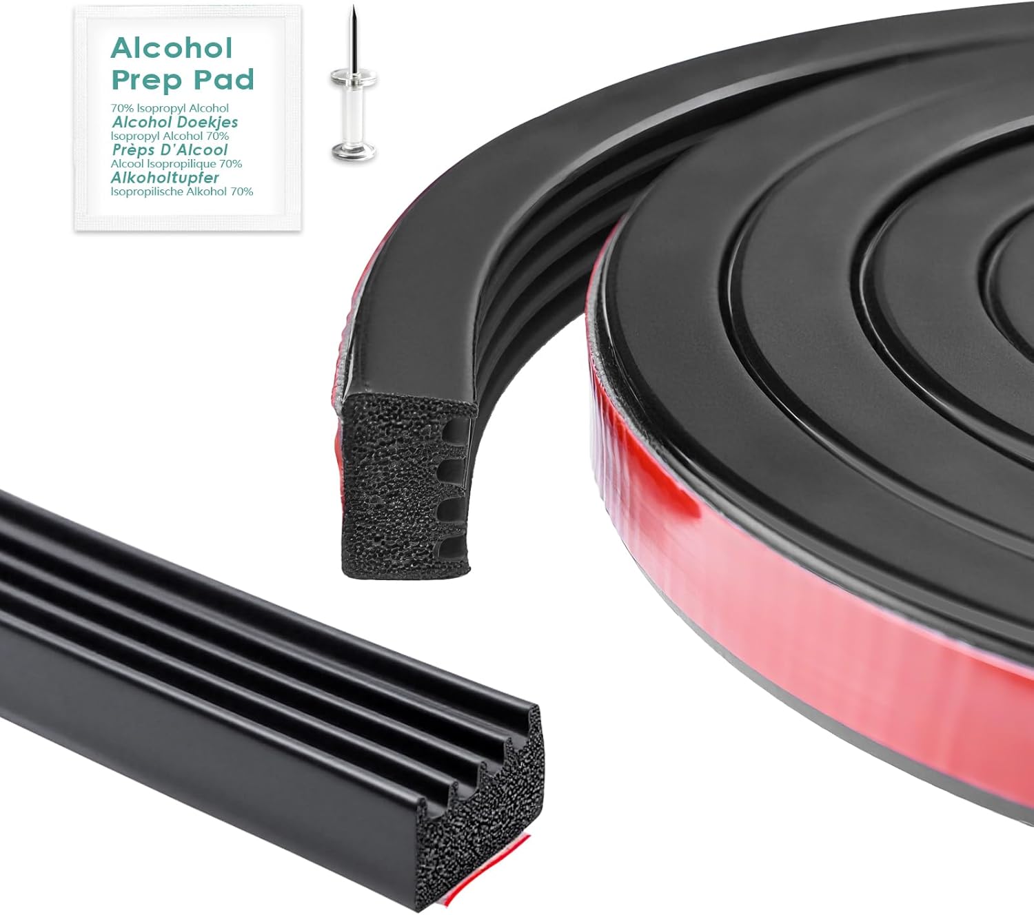Tonneau cover bulkhead seal strip — view 2