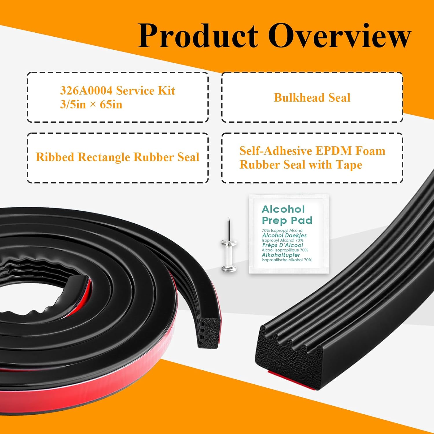Tonneau cover bulkhead seal strip — view 3