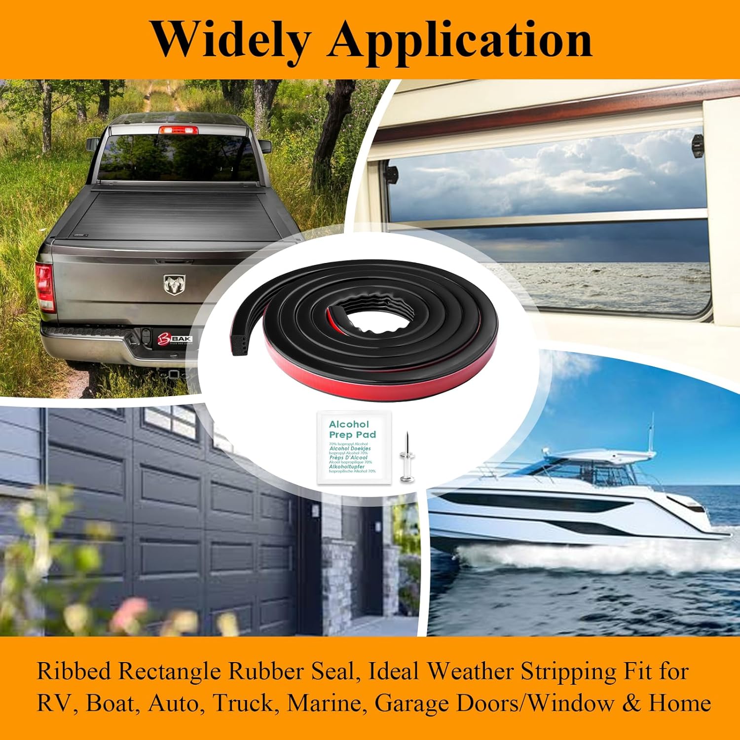 Tonneau cover bulkhead seal strip — view 4