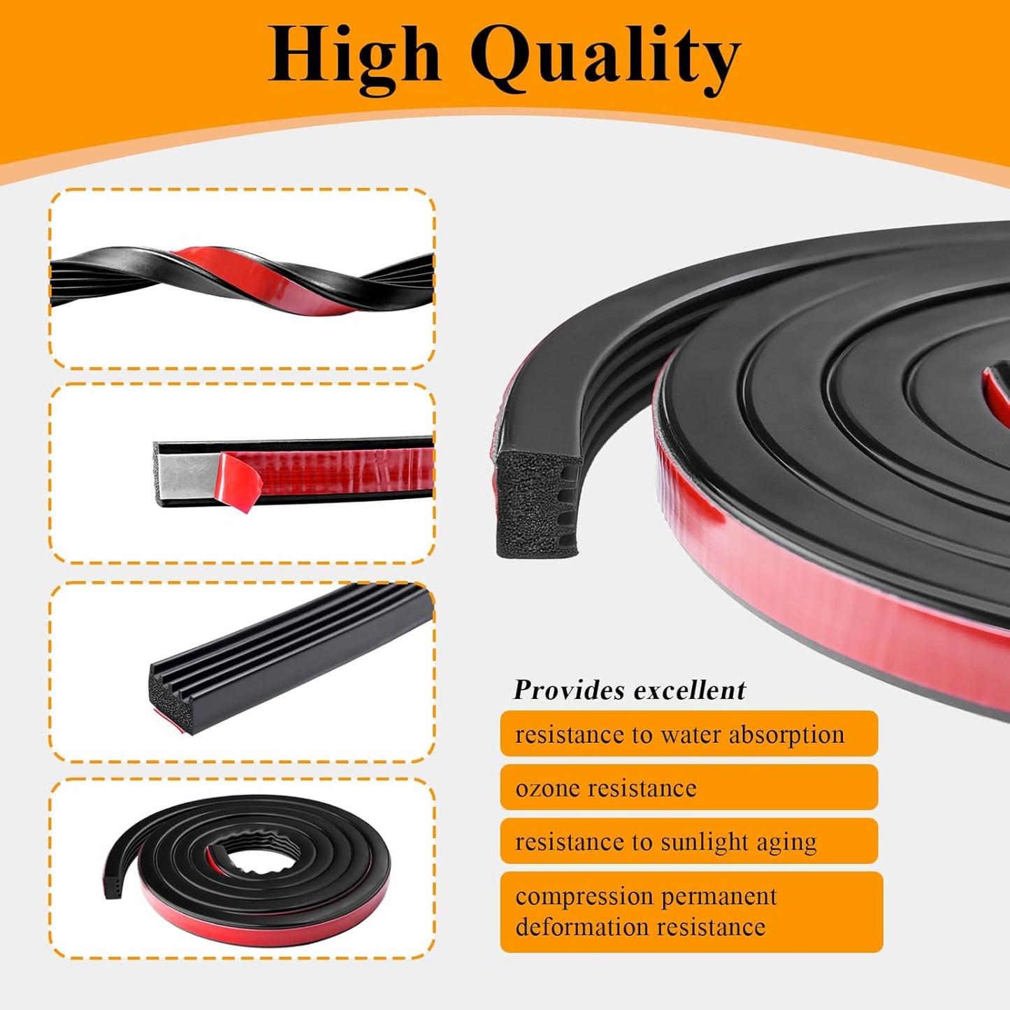 Tonneau cover bulkhead seal strip — view 6
