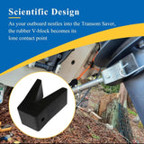 Rubber boat transom saver V-block — view 5