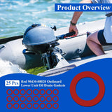 25 pcs Yamaha outboard oil drain gaskets — view 3