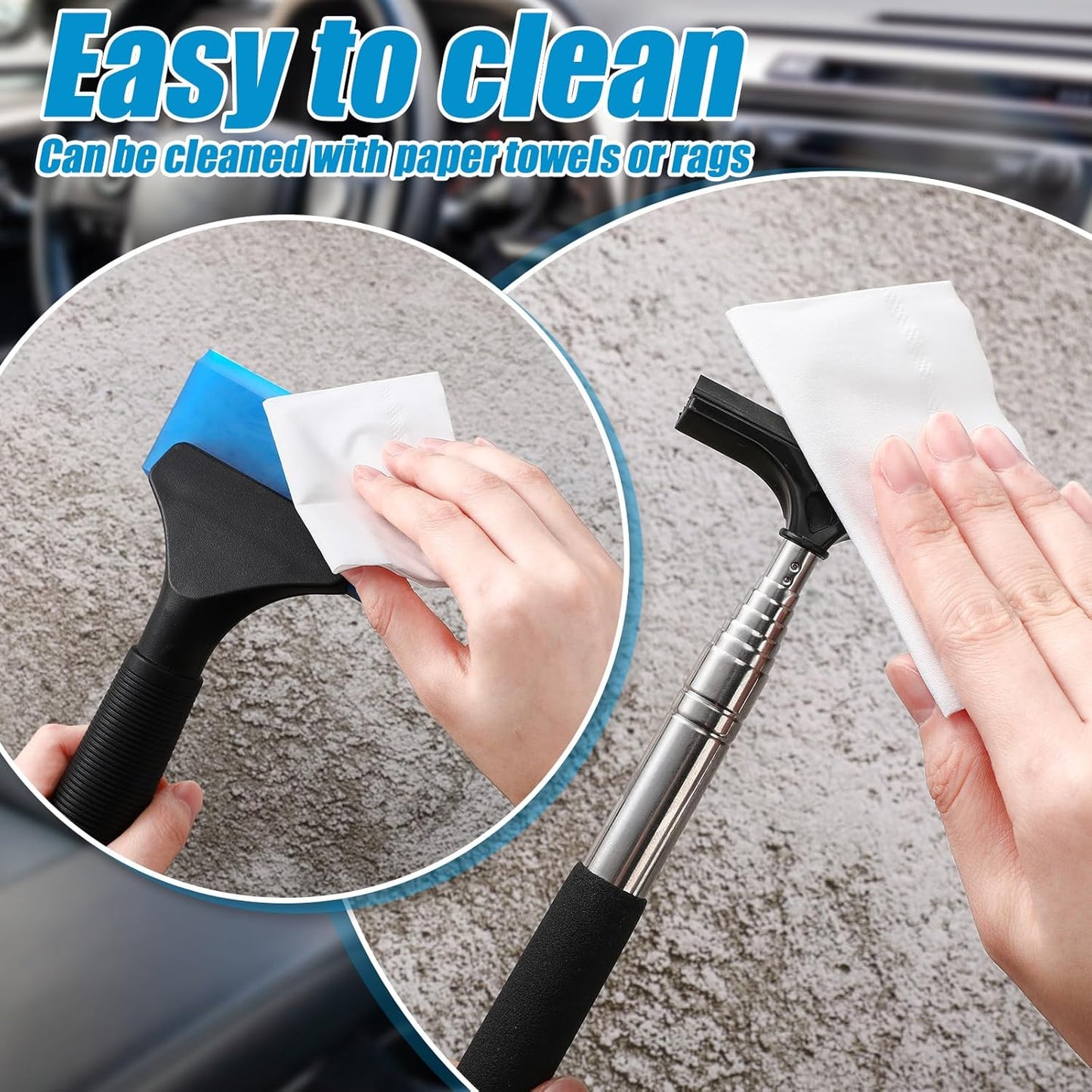 2 pcs car side mirror squeegee — view 5
