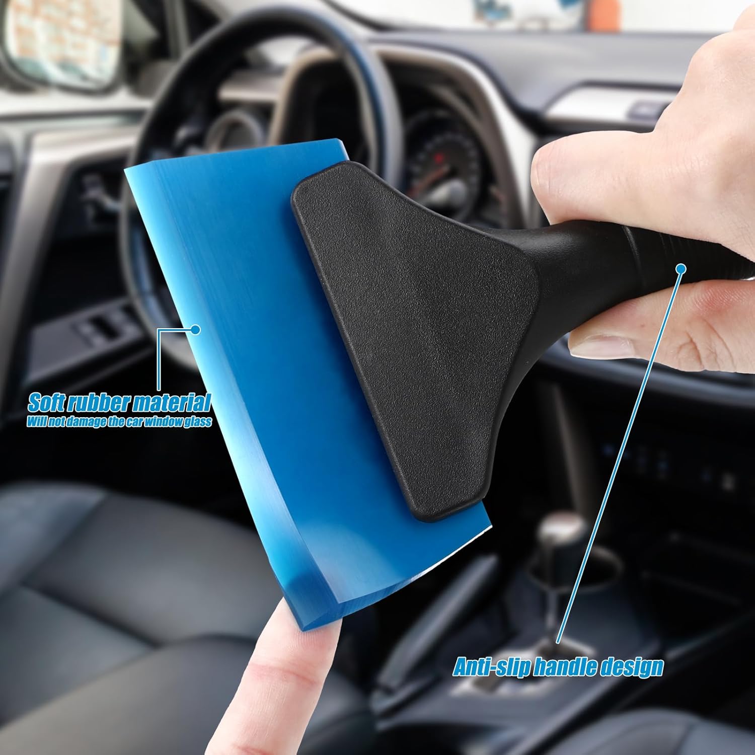 2 pcs car side mirror squeegee — view 6