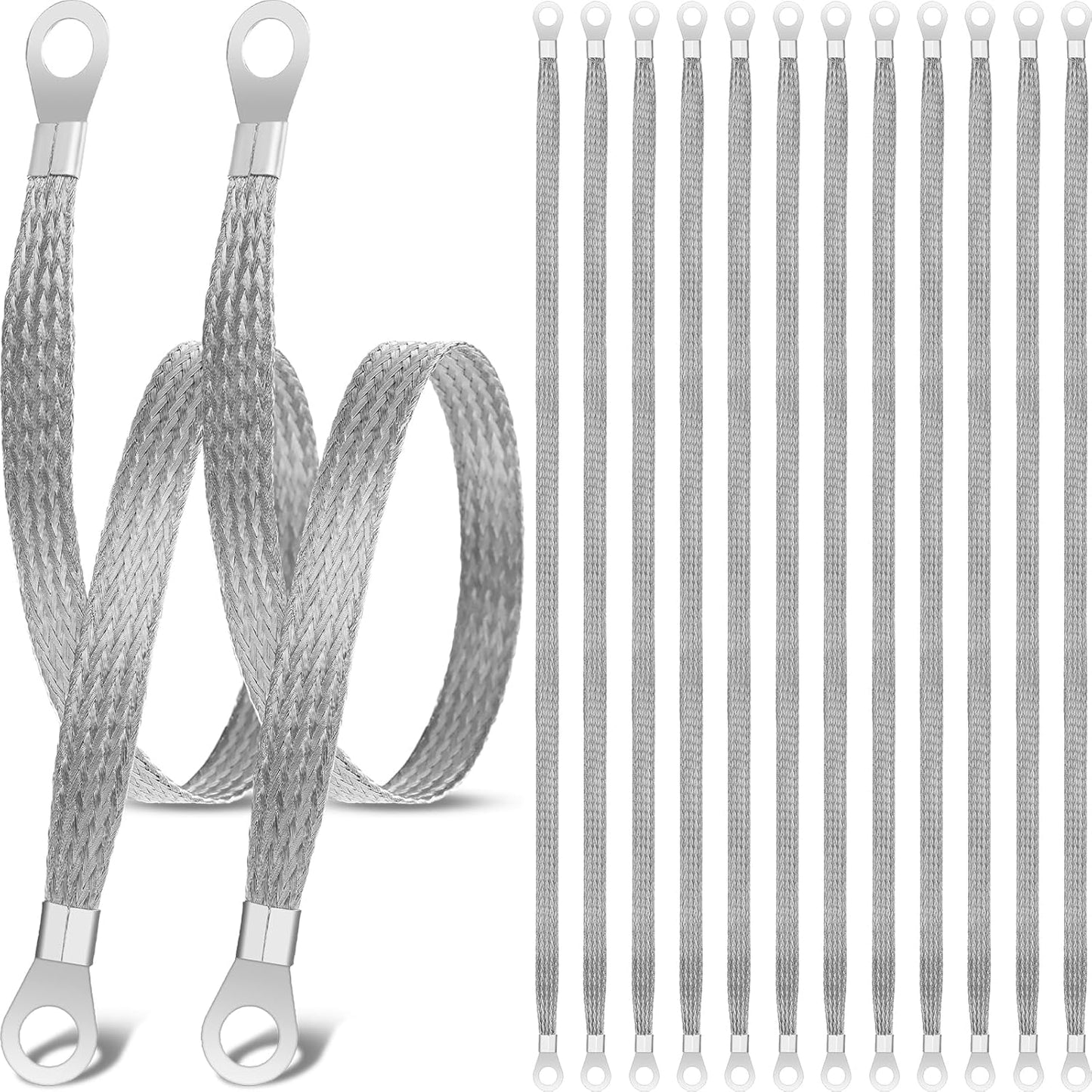 12 pcs 20 inch engine ground straps — view 2
