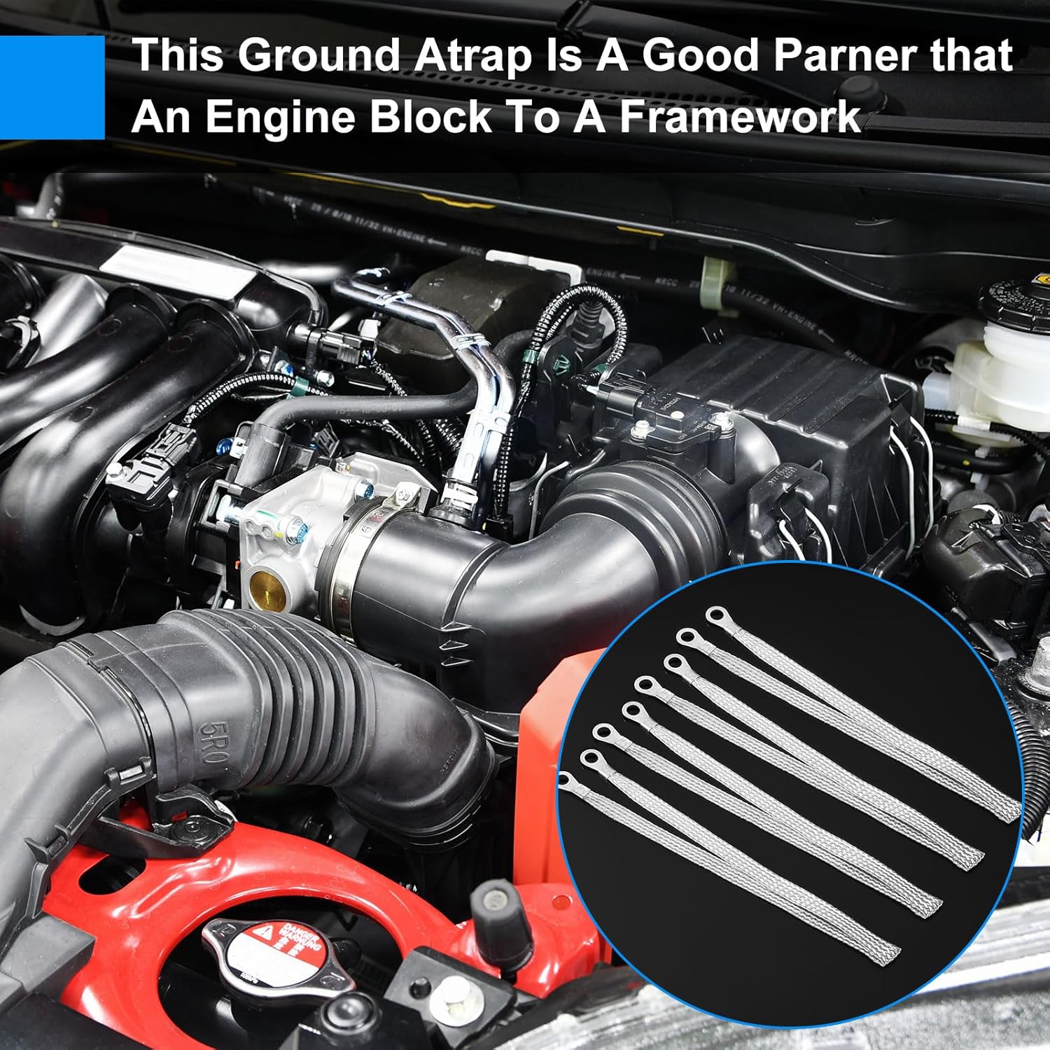 12 pcs 20 inch engine ground straps — view 6