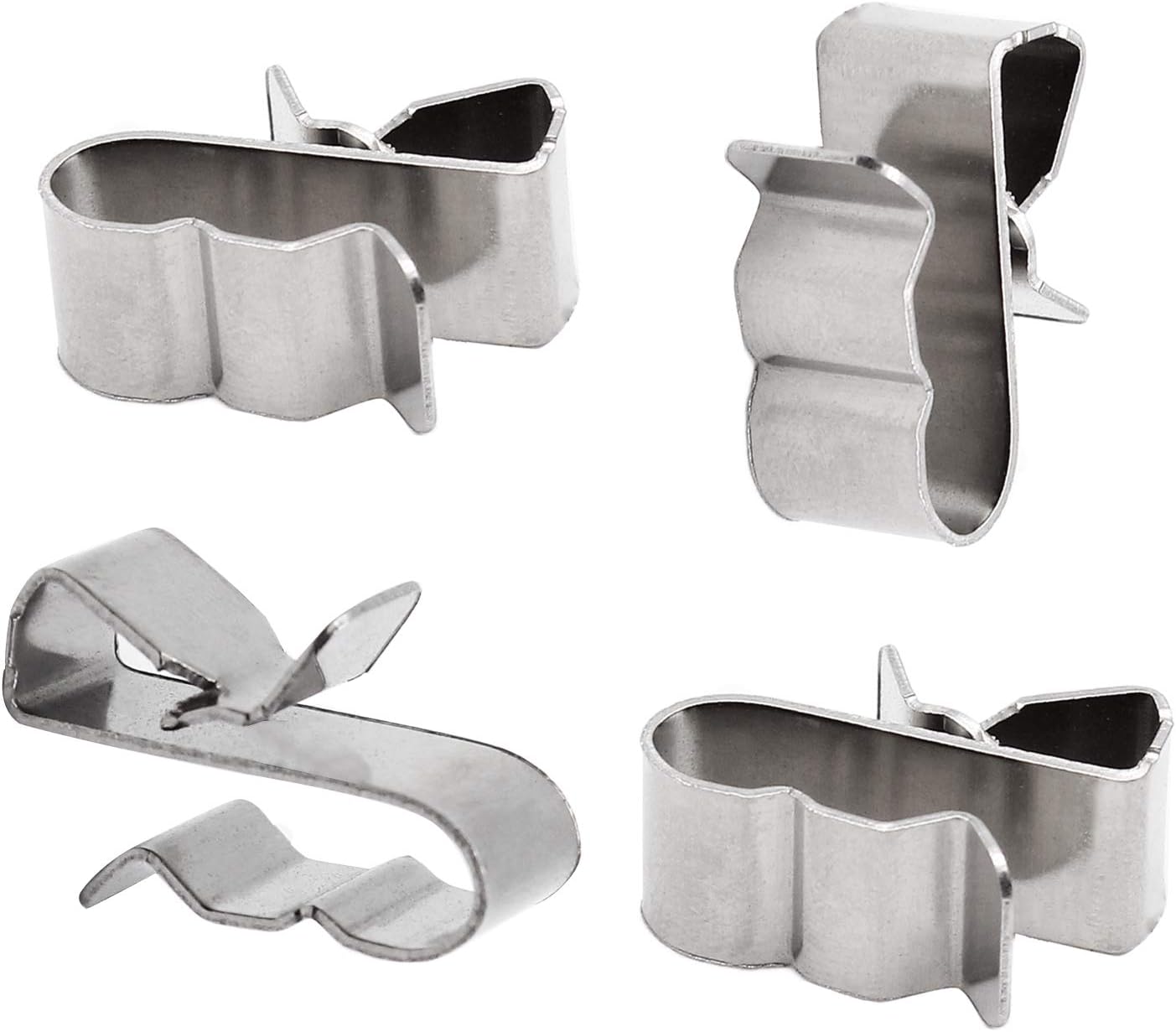 60 pcs stainless steel cable clips — view 2
