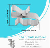 60 pcs stainless steel cable clips — view 4