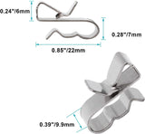 60 pcs stainless steel cable clips — view 5