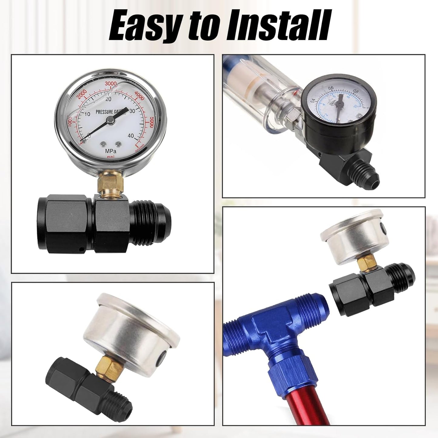6AN fuel pressure gauge take-off adapter — view 7