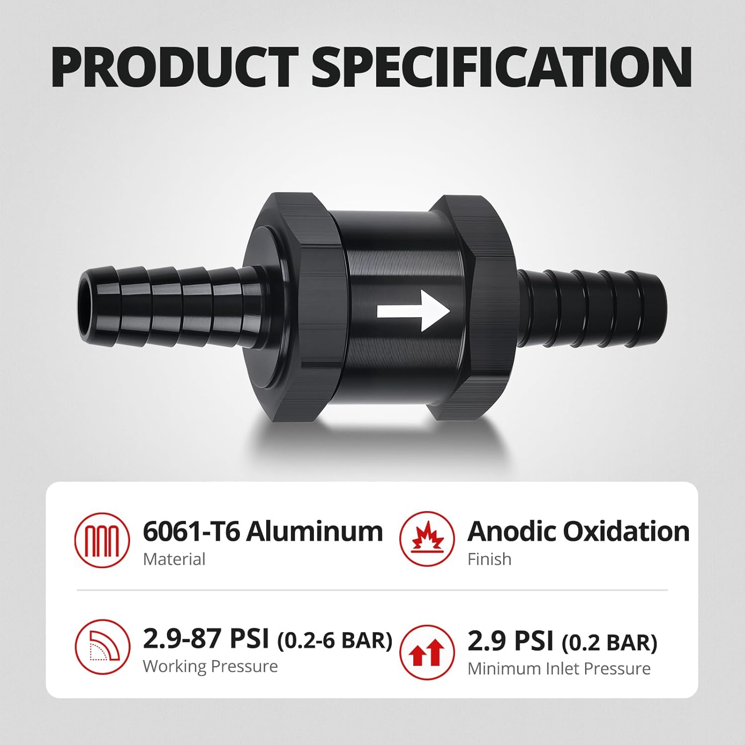 3/8 inch inline fuel check valve 2-pack — view 5