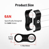 6AN fuel line separator clamp 4-pack — view 5