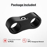 6AN fuel line separator clamp 4-pack — view 7