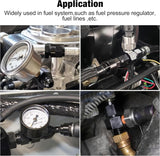 6AN to 3/8 NPT fuel pressure adapter — view 6