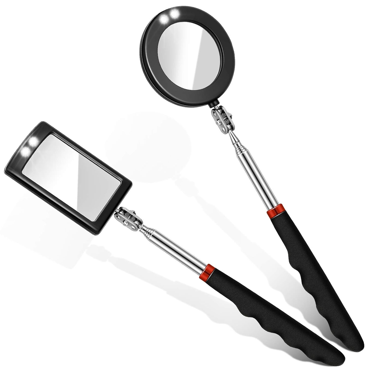 2 pcs LED inspection mirror tool — view 2