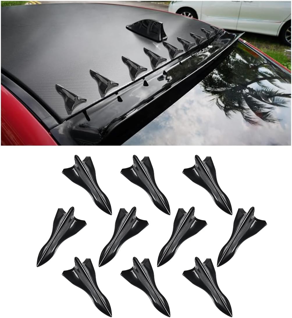 10 pcs car shark fin diffuser kit — view 2