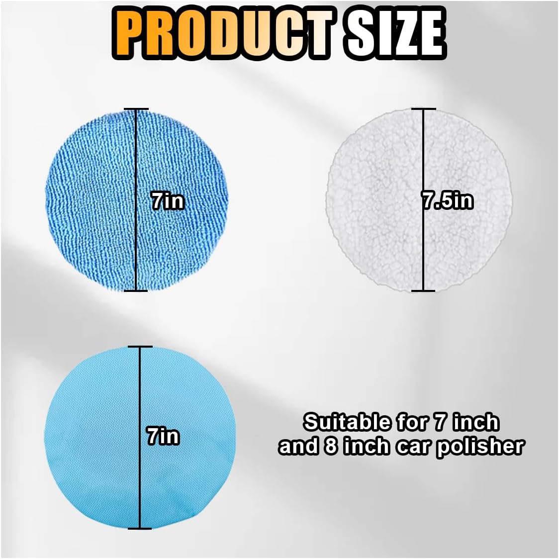 20 pcs 7-8 inch car polisher bonnets — view 3