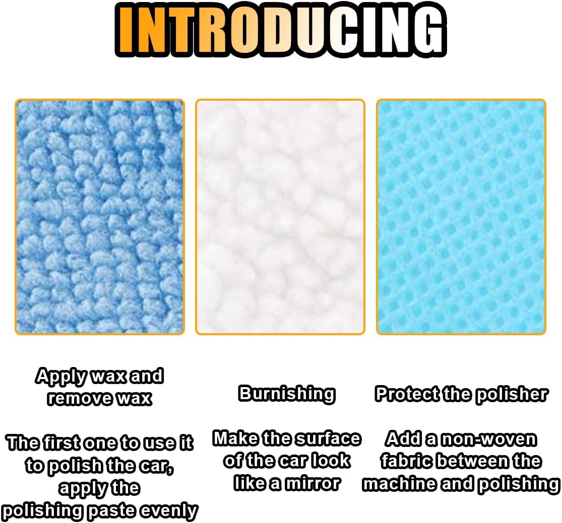 20 pcs 7-8 inch car polisher bonnets — view 4
