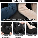 Leather car center console cover pad — view 7