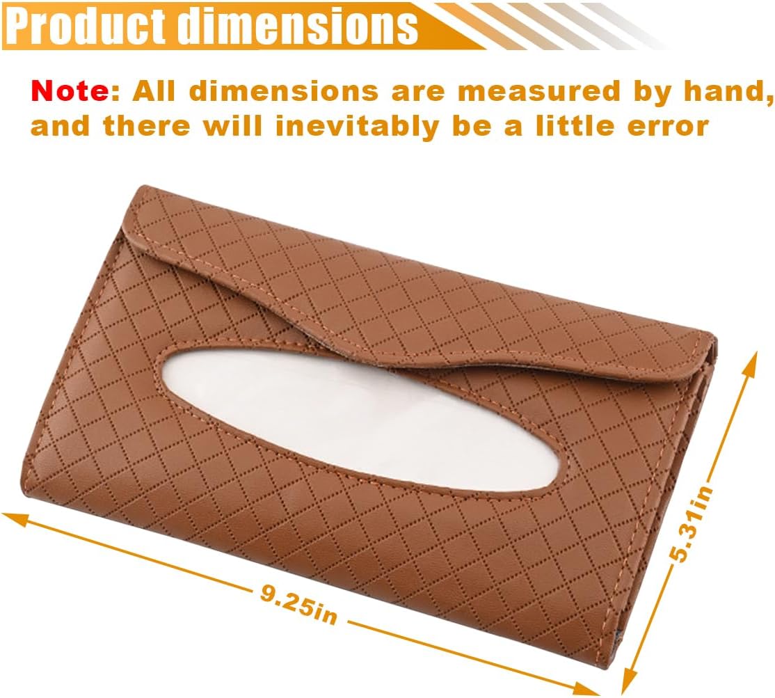 PU leather car tissue holder — view 3