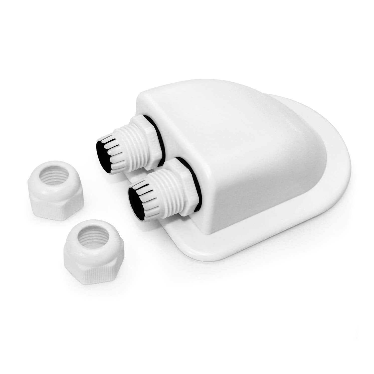 IP68 solar double cable entry gland — view 3