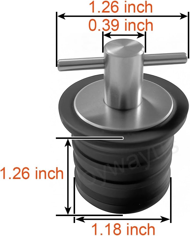Rubber Drain Plug T Handle Twist — view 3